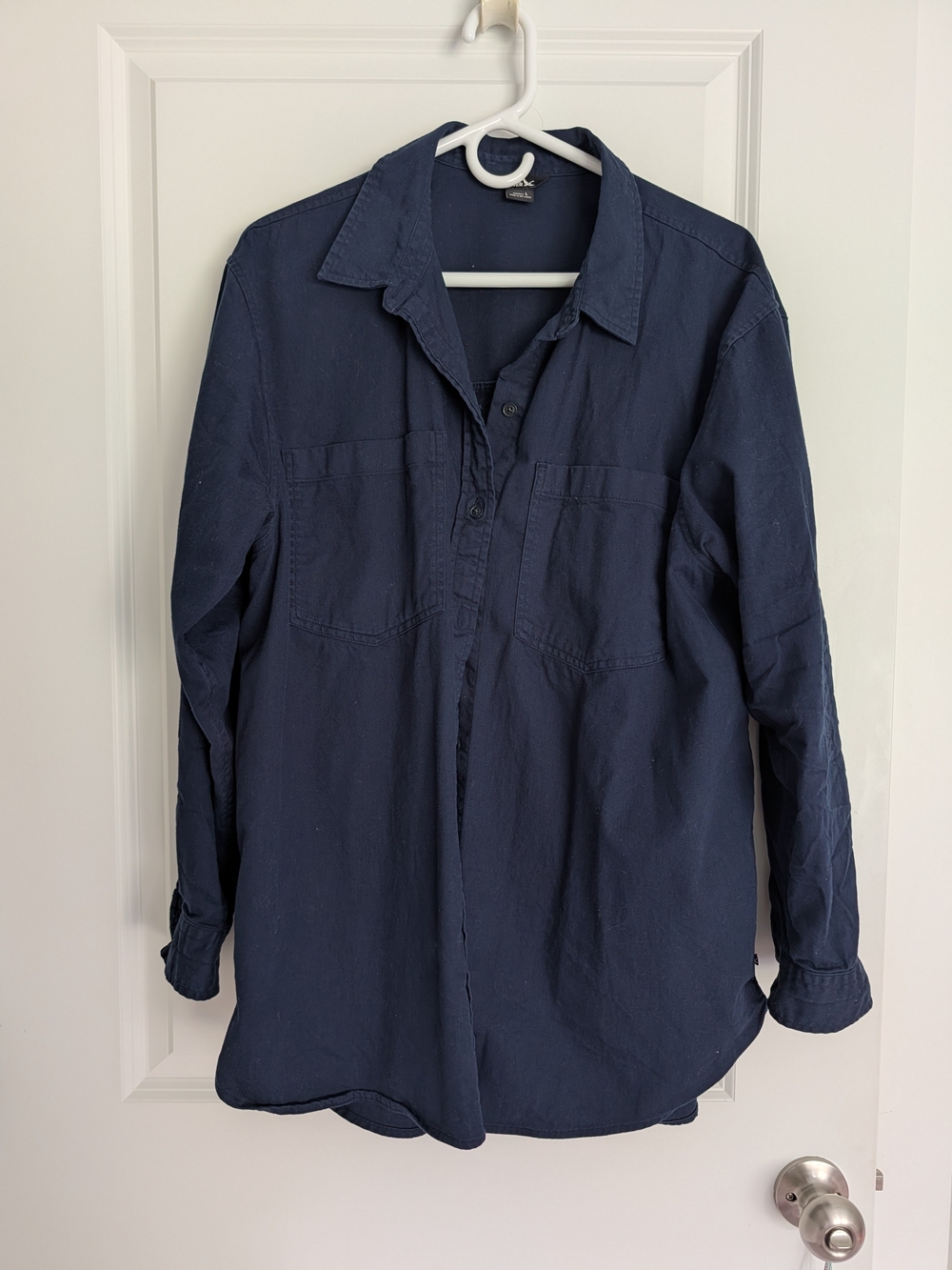Eddie Bauer Navy Women's Button-Down Shirt